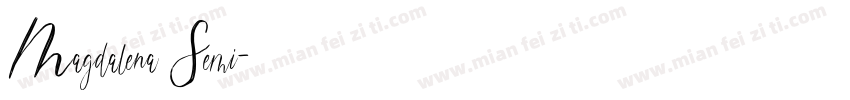Magdalena Semi字体转换